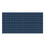 Blue Diamonds Motif Fancy Pattern Design Satin Shawl 45  x 80 