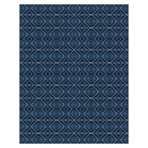 Blue Diamonds Motif Fancy Pattern Design Toiletries Pouch from ArtsNow.com Back
