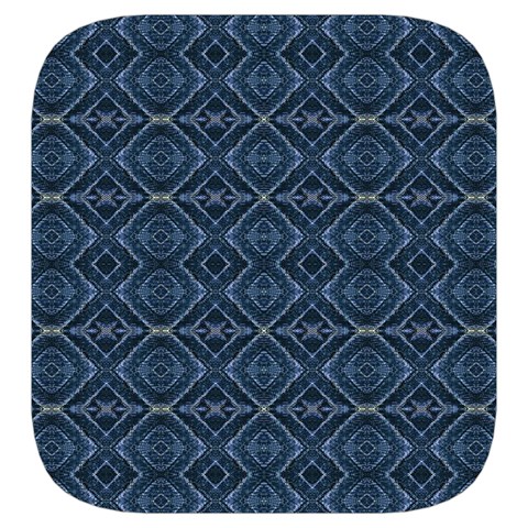 Blue Diamonds Motif Fancy Pattern Design Toiletries Pouch from ArtsNow.com Side Right