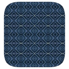 Blue Diamonds Motif Fancy Pattern Design Toiletries Pouch from ArtsNow.com Side Right