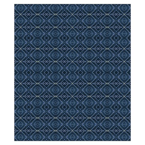 Blue Diamonds Motif Fancy Pattern Design Drawstring Pouch (XS) from ArtsNow.com Front