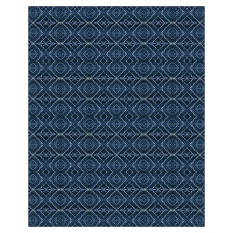 Blue Diamonds Motif Fancy Pattern Design Drawstring Pouch (XL) from ArtsNow.com Back