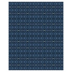 Blue Diamonds Motif Fancy Pattern Design Drawstring Pouch (XL) from ArtsNow.com Back