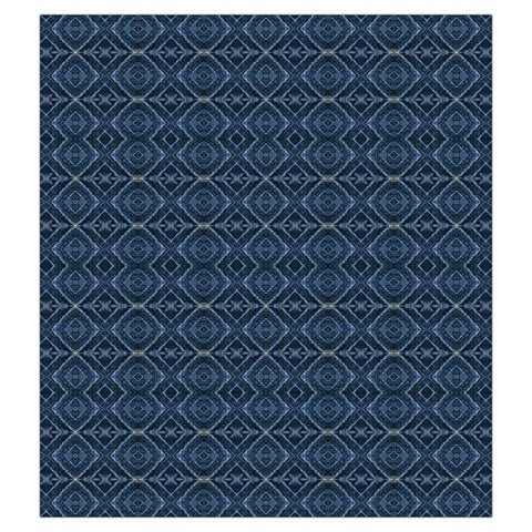 Blue Diamonds Motif Fancy Pattern Design Drawstring Pouch (2XL) from ArtsNow.com Front