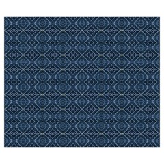 Blue Diamonds Motif Fancy Pattern Design Medium Tote Bag from ArtsNow.com Back