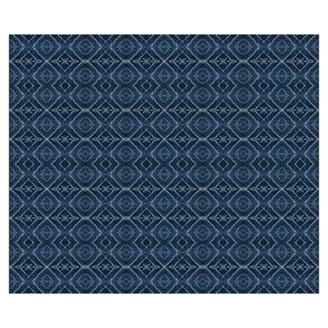Blue Diamonds Motif Fancy Pattern Design Zipper Medium Tote Bag from ArtsNow.com Front