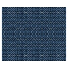 Blue Diamonds Motif Fancy Pattern Design Zipper Medium Tote Bag from ArtsNow.com Back