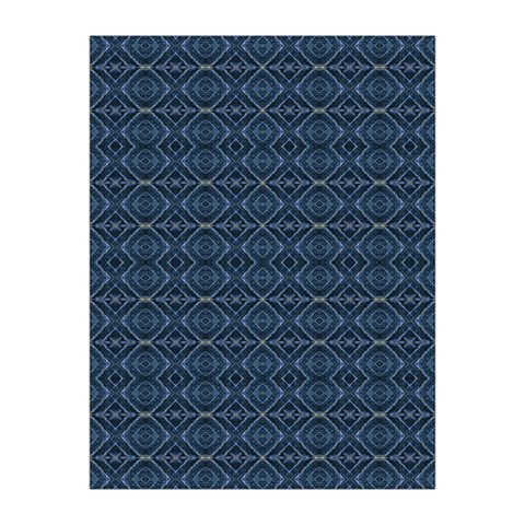 Blue Diamonds Motif Fancy Pattern Design Medium Tapestry from ArtsNow.com Front