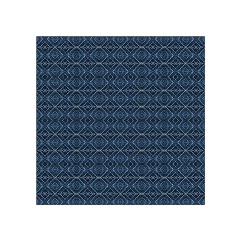 Blue Diamonds Motif Fancy Pattern Design Square Tapestry (Small) from ArtsNow.com Front