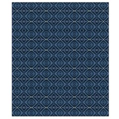 Blue Diamonds Motif Fancy Pattern Design Waist Pouch (Small) from ArtsNow.com Back Strap