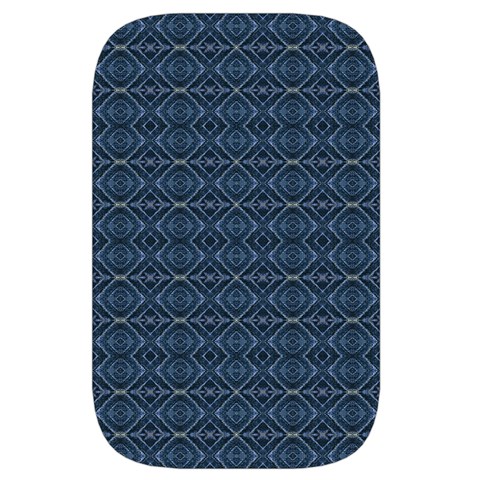 Blue Diamonds Motif Fancy Pattern Design Waist Pouch (Large) from ArtsNow.com Front
