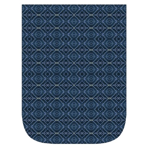Blue Diamonds Motif Fancy Pattern Design Waist Pouch (Large) from ArtsNow.com Front Pocket