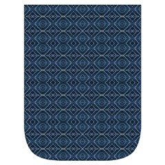 Blue Diamonds Motif Fancy Pattern Design Waist Pouch (Large) from ArtsNow.com Front Pocket