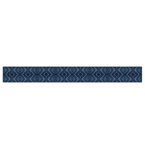 Blue Diamonds Motif Fancy Pattern Design Waist Pouch (Large) from ArtsNow.com Bottom