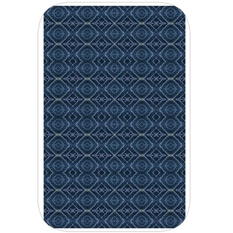 Blue Diamonds Motif Fancy Pattern Design Belt Pouch Bag (Large) from ArtsNow.com Back