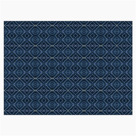 Blue Diamonds Motif Fancy Pattern Design Roll Up Canvas Pencil Holder (M) from ArtsNow.com Front