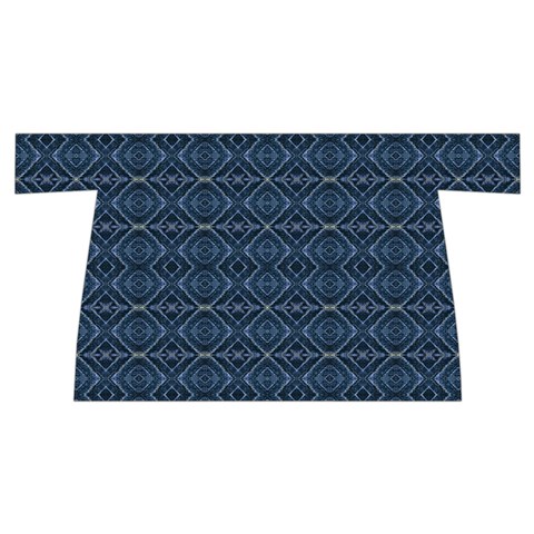 Blue Diamonds Motif Fancy Pattern Design Wristlet Pouch Bag (Small) from ArtsNow.com Front