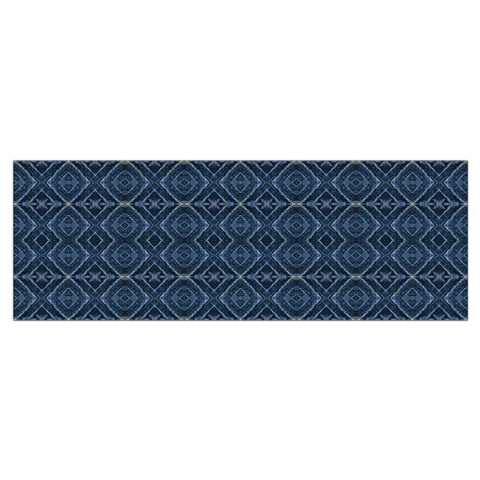 Blue Diamonds Motif Fancy Pattern Design Wristlet Pouch Bag (Small) from ArtsNow.com Bottom