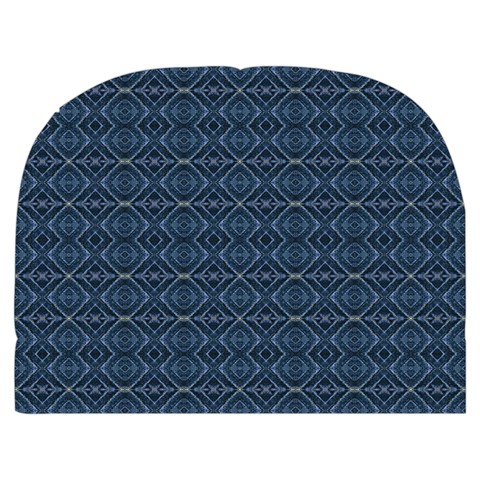 Blue Diamonds Motif Fancy Pattern Design Make Up Case (Medium) from ArtsNow.com Back