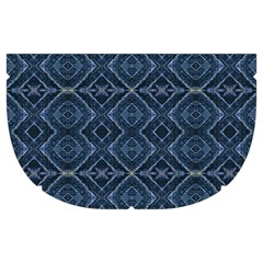 Blue Diamonds Motif Fancy Pattern Design Make Up Case (Medium) from ArtsNow.com Side Right