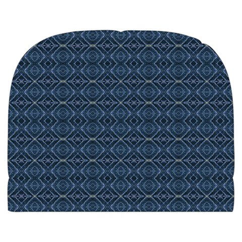 Blue Diamonds Motif Fancy Pattern Design Make Up Case (Large) from ArtsNow.com Back