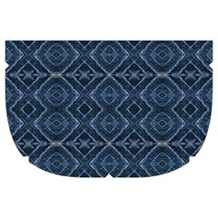 Blue Diamonds Motif Fancy Pattern Design Make Up Case (Large) from ArtsNow.com Side Right
