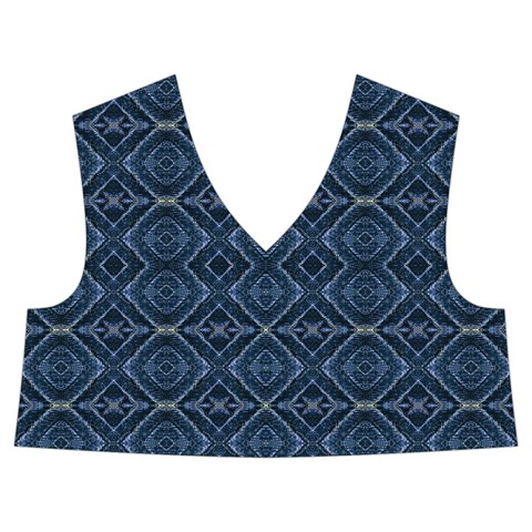 Blue Diamonds Motif Fancy Pattern Design Kids  Midi Sailor Dress from ArtsNow.com Front Top