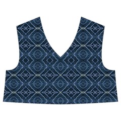 Blue Diamonds Motif Fancy Pattern Design Kids  Midi Sailor Dress from ArtsNow.com Front Top