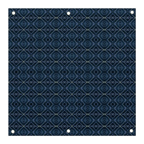 Blue Diamonds Motif Fancy Pattern Design Banner and Sign 3  x 3  from ArtsNow.com Front