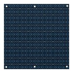 Blue Diamonds Motif Fancy Pattern Design Banner and Sign 3  x 3 