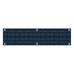 Blue Diamonds Motif Fancy Pattern Design Banner and Sign 4  x 1 