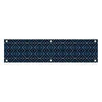 Blue Diamonds Motif Fancy Pattern Design Banner and Sign 4  x 1 