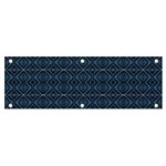Blue Diamonds Motif Fancy Pattern Design Banner and Sign 6  x 2 