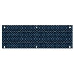 Blue Diamonds Motif Fancy Pattern Design Banner and Sign 6  x 2 