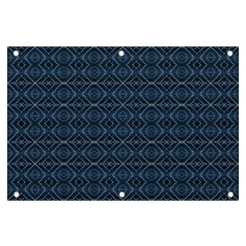 Blue Diamonds Motif Fancy Pattern Design Banner and Sign 6  x 4  from ArtsNow.com Front