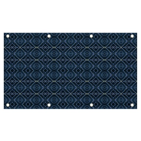 Blue Diamonds Motif Fancy Pattern Design Banner and Sign 7  x 4  from ArtsNow.com Front