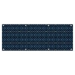 Blue Diamonds Motif Fancy Pattern Design Banner and Sign 8  x 3 