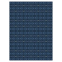Blue Diamonds Motif Fancy Pattern Design Playing Cards Single Design (Rectangle) with Custom Box from ArtsNow.com Card