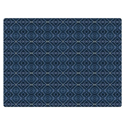Blue Diamonds Motif Fancy Pattern Design Premium Plush Fleece Blanket (Extra Small) from ArtsNow.com 40 x30  Blanket Front