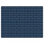 Blue Diamonds Motif Fancy Pattern Design Premium Plush Fleece Blanket (Extra Small)