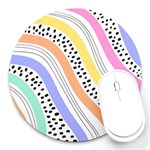 Background Abstract Wallpaper Round Mousepad