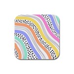 Background Abstract Wallpaper Rubber Square Coaster (4 pack)