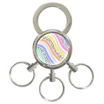 Background Abstract Wallpaper 3-Ring Key Chain