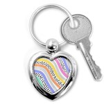 Background Abstract Wallpaper Key Chain (Heart)