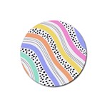 Background Abstract Wallpaper Rubber Coaster (Round)