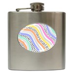 Background Abstract Wallpaper Hip Flask (6 oz)