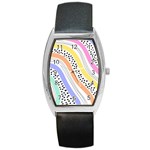 Background Abstract Wallpaper Barrel Style Metal Watch