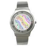 Background Abstract Wallpaper Stainless Steel Watch