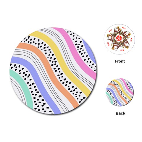 Background Abstract Wallpaper Playing Cards Single Design (Round) from ArtsNow.com Front