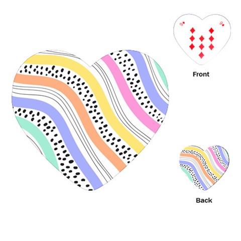 Background Abstract Wallpaper Playing Cards Single Design (Heart) from ArtsNow.com Front